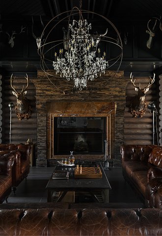Локация «Каминный зал» Президентского коттеджа — Уткино Country House