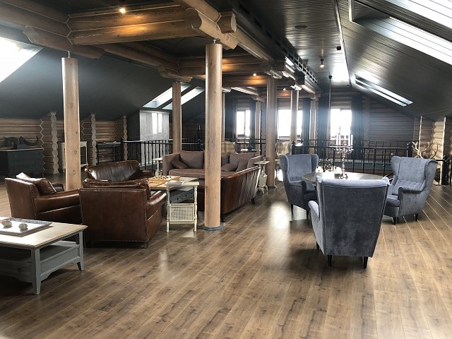 Локация «Библиотека» в Большом Охотничьем Доме — Уткино Country House